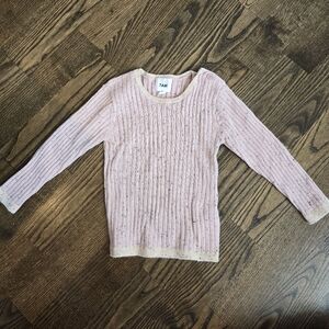7AM Sweater Top Light Pink Size 3